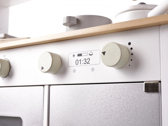 Houten kinderkeuken met accessoires