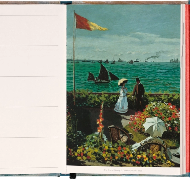 Weekly Magnetic Diary Claude Monet 2026, 11 x 16 cm