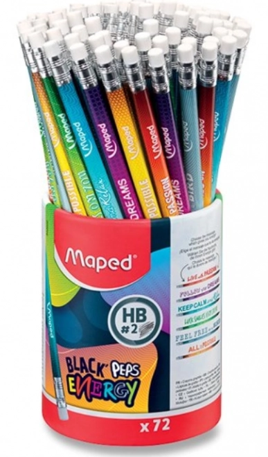 MAPED Grafietpotlood Black'Peps Energy 1st (mix)