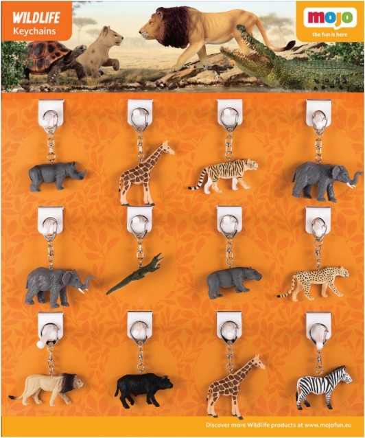 Mojo Zoo Animals Keychains