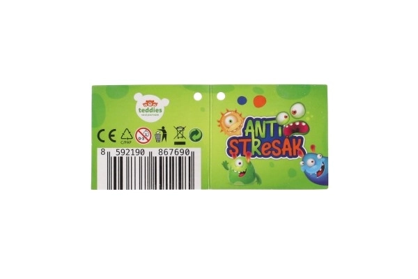 Boule anti-stress araignée silicone compressible 10cm à piles avec lumière 6 couleurs en sachet 16 pièces en boîte