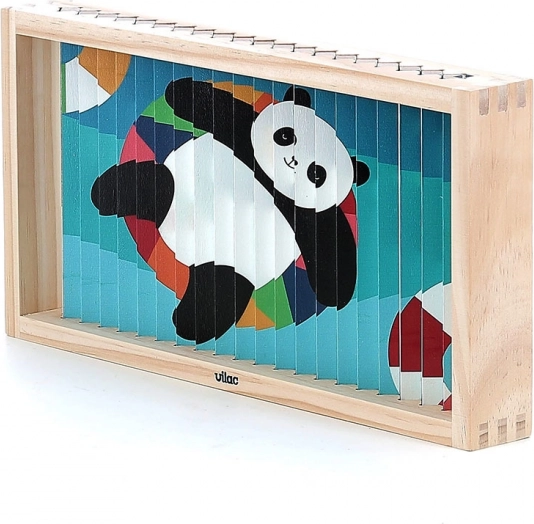 Holzpuzzle 4D Tiere von Vilac