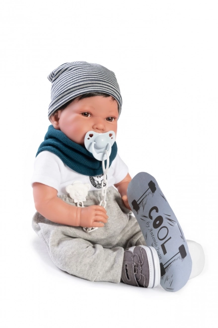 Realistic baby doll with soft body Antonio Juan Pipo Hair 42 cm