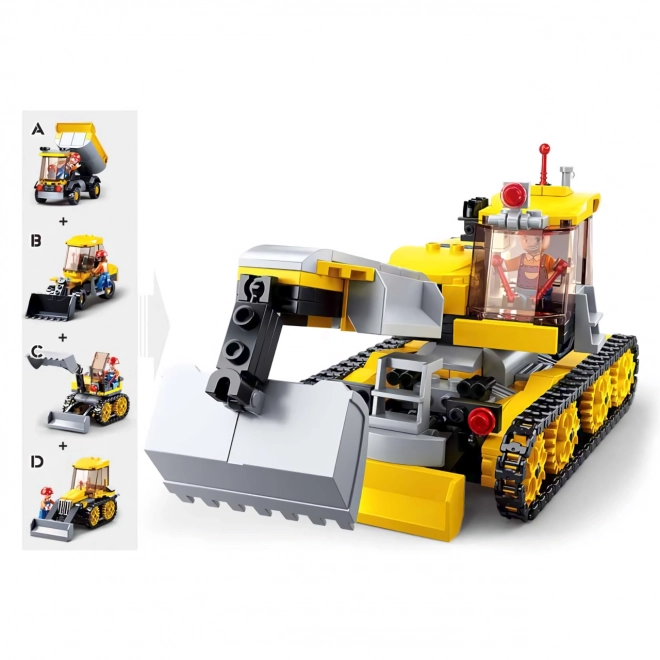 Sluban Stad Bouwers Bouwmachines mini set