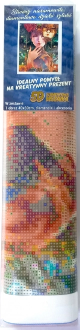 Norimpex diamantschilderen carnavalsmasker 30x40 cm