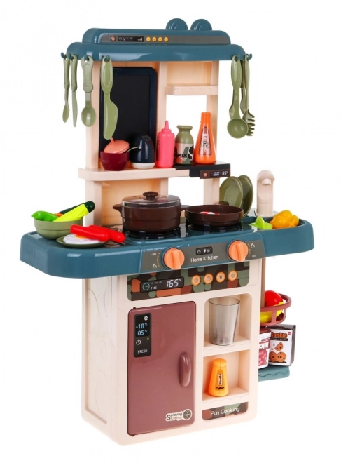Moderne kinderkeuken met stromend water en 42 accessoires