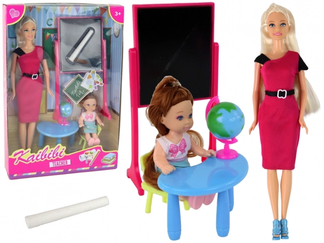 Play Set Teacher with Student and School Accessories