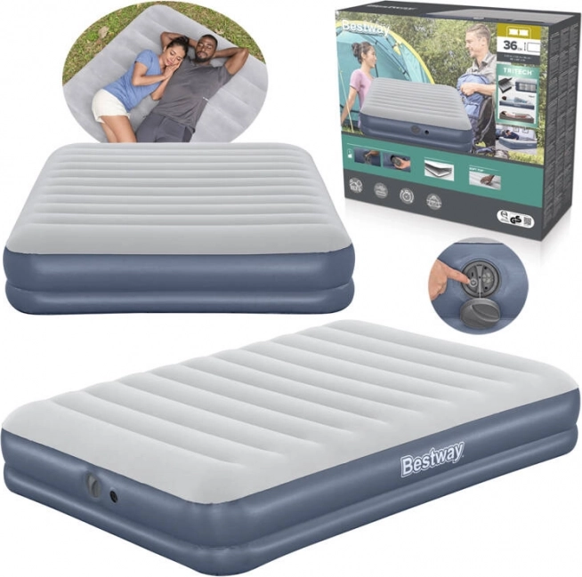 Queen air mattress BESTWAY Tritech with rechargeable pump 203 × 152 × 36 cm