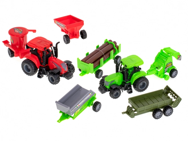Boerderij met dieren en machines - 49 stuks