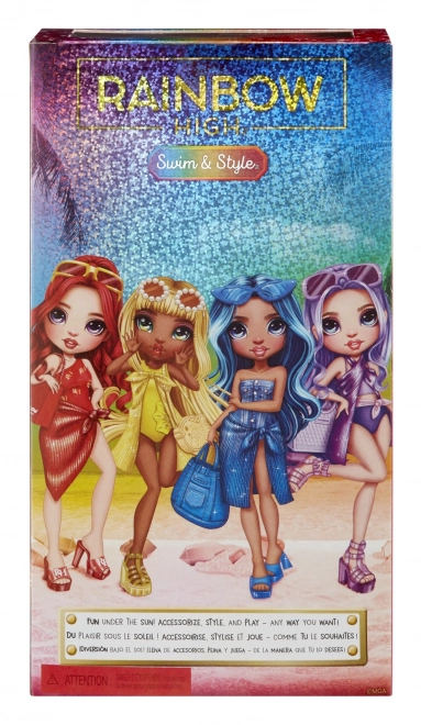 Rainbow High stylische Schwimmpuppe Ruby Red