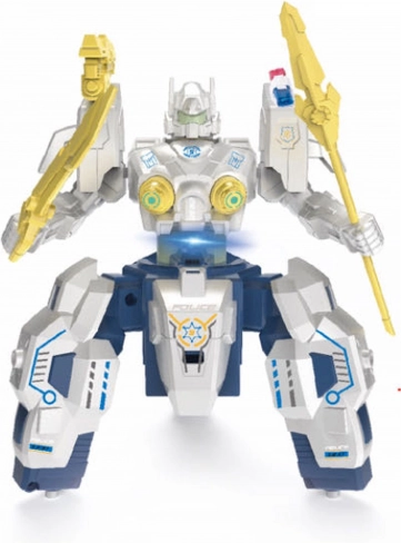 Politierobot RC met rookeffect 19 cm
