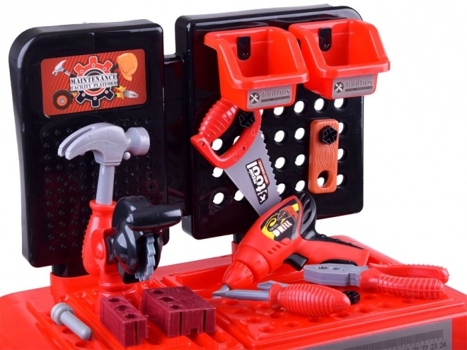 Kinder werkbank met gereedschap