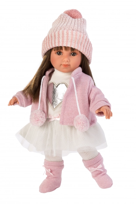 Llorens 535S SARA - realistische pop met zacht stoffen lichaam - 35 cm