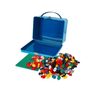 Blokjes Plus-Plus mini basisset in koffer 600 stuks