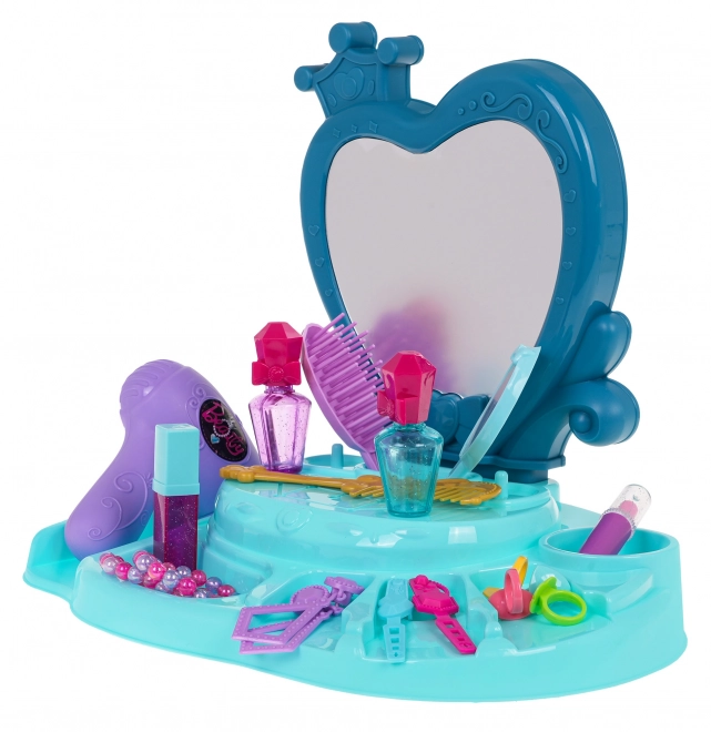 Kinderschminktisch Beauty Fashion Blau mit Zubehör