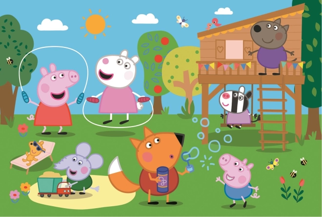 Puzzle Trefl Peppa Wutz 24 Maxi Spaß auf der Wiese