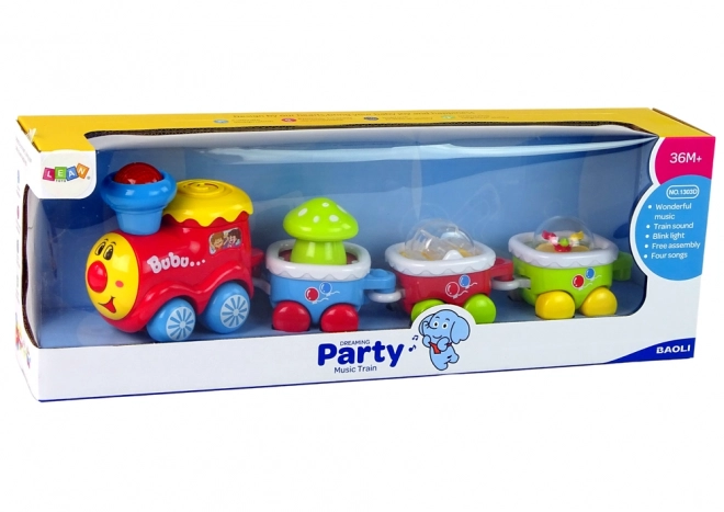 Train éducatif coloré pour tout-petits Lumière Son Locomotive