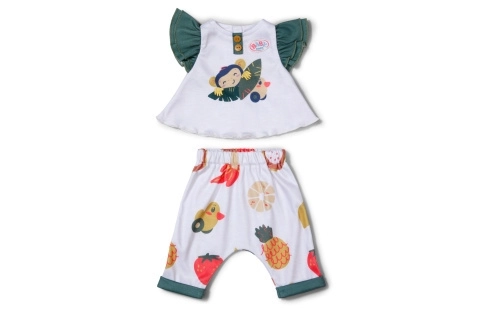 BABY born clothing with monkey motif, 43 cm
