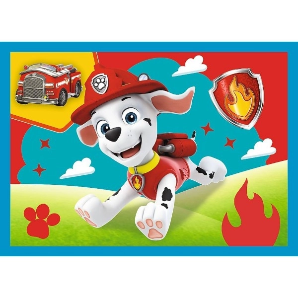 Puzzel 4in1 Rennende Honden Puppy Patrouille (Paw Patrol)