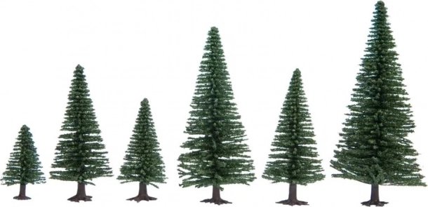 Set of 25 Model Fir Trees