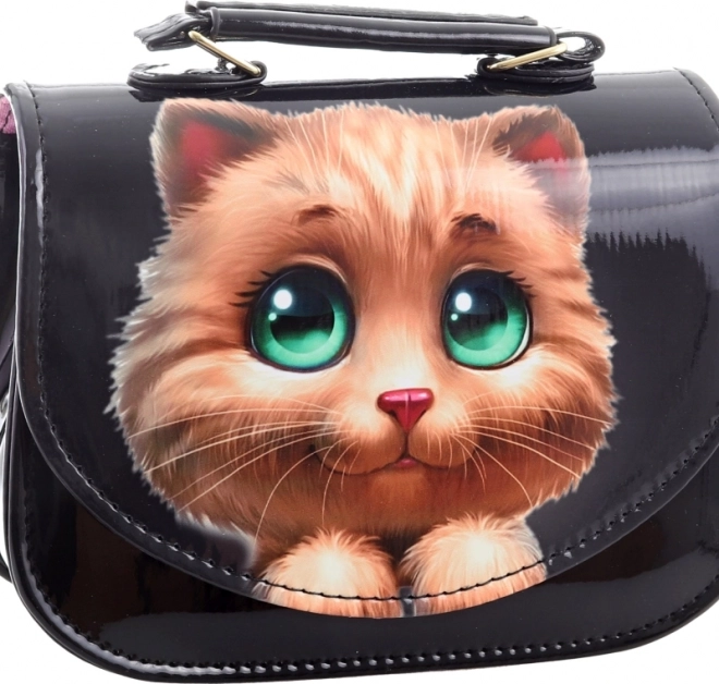 Sac à bandoulière avec motif de chat