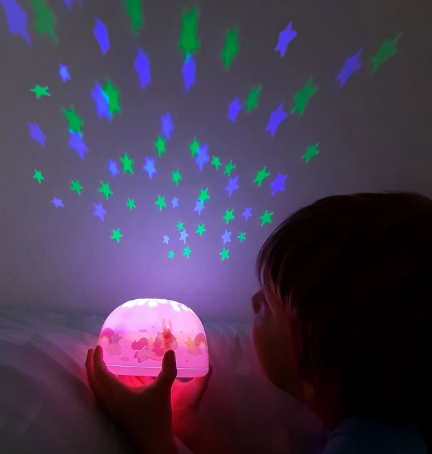 A Little Lovely Company Lampe mit Projektor – Einhörner