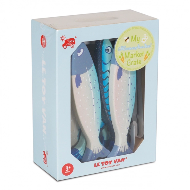 Holzkiste mit Fischen Le Toy Van