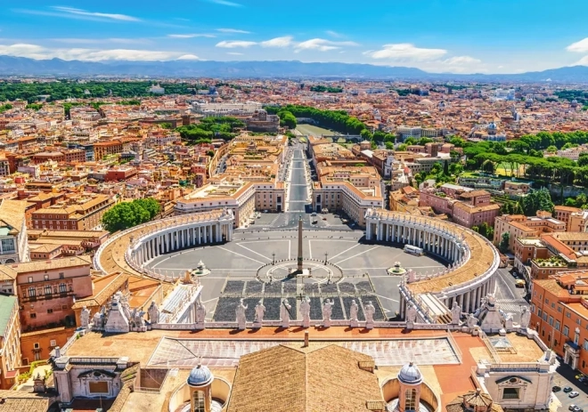 Castorland puzzel 500 stukjes – uitzicht op het Vaticaan