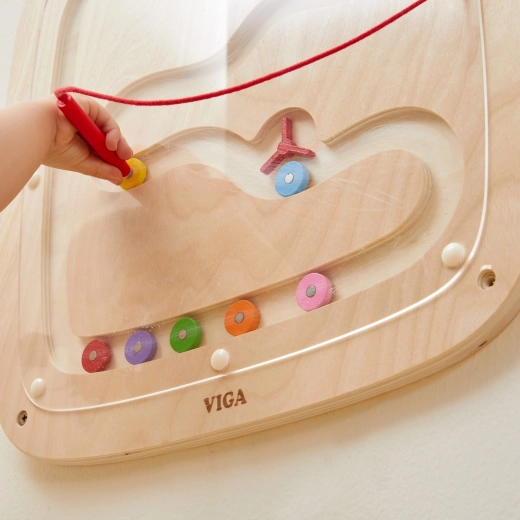 Safe wall-mounted design for preschool and home