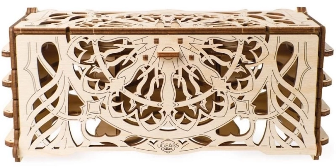 Doos voor verzamelkaarten Ugears 3D houten mechanische puzzel