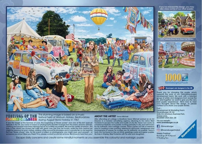 Ravensburger Puzzle Festival der Blumenkinder 1000 Teile
