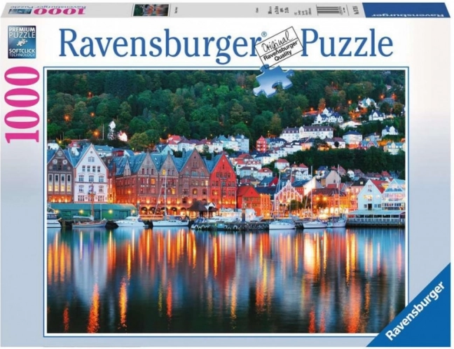 Puzzle Ravensburger Bergen Norvège 1000 pièces