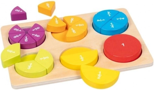 Wooden Educational Puzzle Fractions