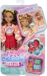 Barbie Dream Besties Teresa auf Rollschuhen – Modepuppe mit Zubehör