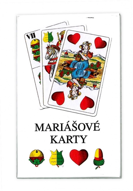 Cartes de Mariás doubles têtes dans une boîte en papier