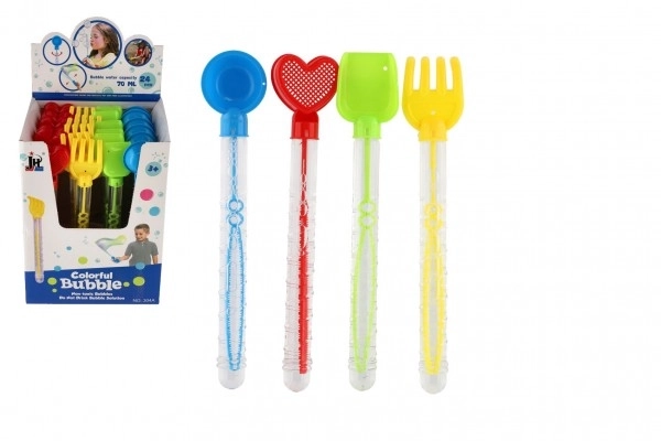 Bellenblaas 70ml buis 28cm met zand gereedschap plastic 4 soorten