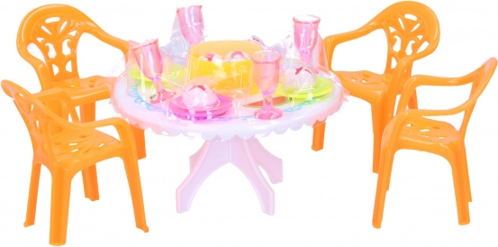Eetset voor poppen