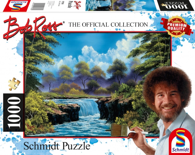 Puzzel Waterval bij open plek 1000 stukjes