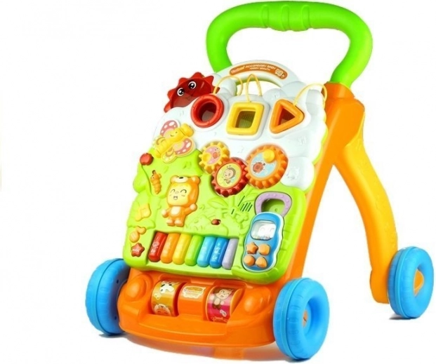 2-in-1: loopwagen met afneembaar paneel