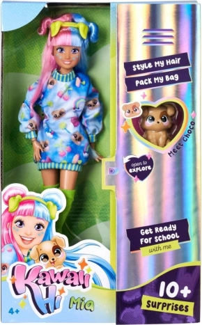 Kawaii Hi Mia doll and dog Choco