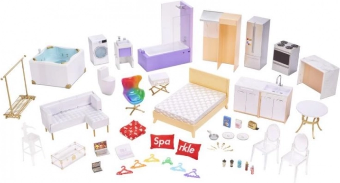 Meubles et accessoires complets inclus