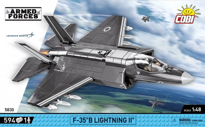 F-35B Lightning II Fighter Jet Model from Bricks