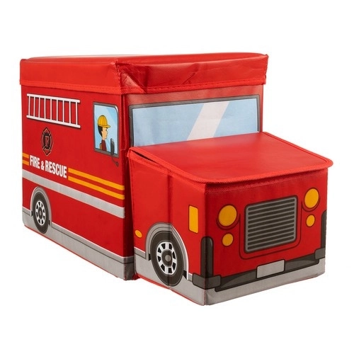 Brandweer opvouwbare kruk / speelgoedkist - Kruzzel 22489