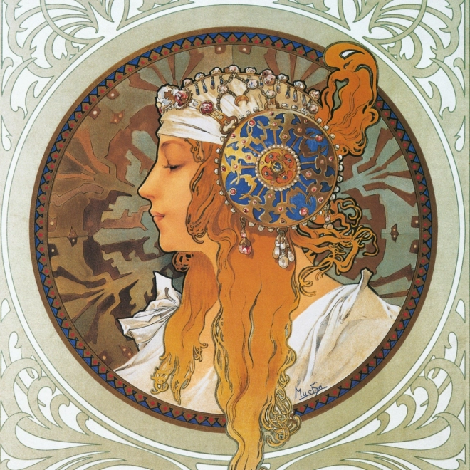 Note Calendar Alfons Mucha 2026
