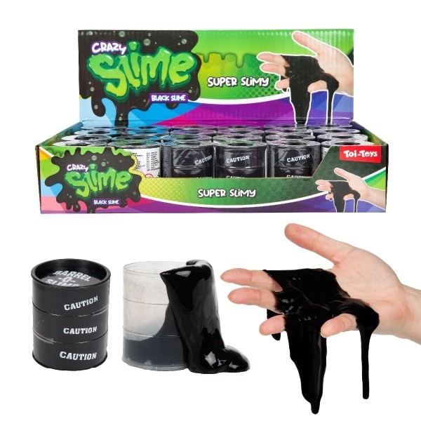 Slijm - substantie in vat 5cm zwart 24st in doos