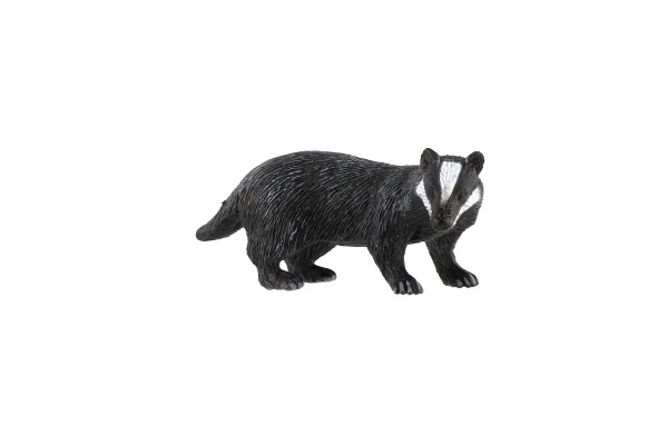 Figurine en plastique de blaireau européen 8 cm