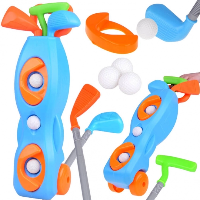 Set voor minigolf met standaard en accessoires