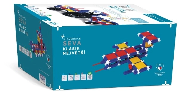 Bouwset SEVA CLASSIC – Grootste, 1162 stuks