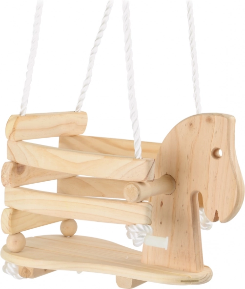 Wooden children's swing horse small foot