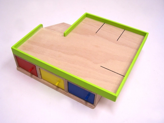 Wooden Garage for 9 Toy Cars